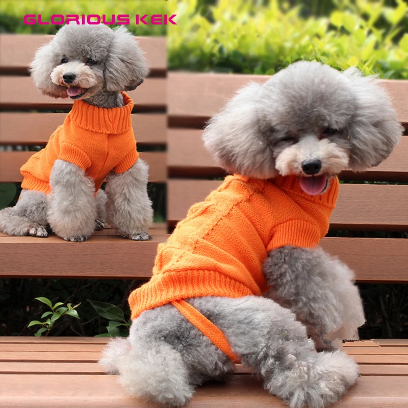 Dog Sweaters Autumn Winter Cute Pet Sweater for Cat Small Dogs Multi