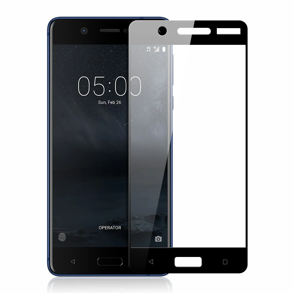 KNO1363_2_Full Screen Cover Tempered Glass for Nokia 5 5.2 inch