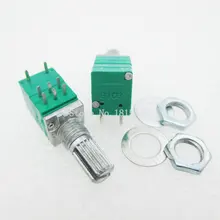 PÇS/LOTE 5 8pin B10K RV097NS potenciômetro duplo com interruptor de áudio/amplificador de potência/vedação potenciômetro