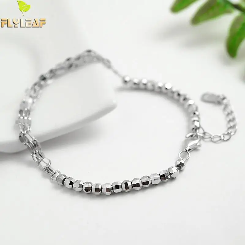 Форзац, 925 пробы, серебряные ювелирные изделия, бисерные, многослойные, с кисточками, очаровательные браслеты для женщин, модные женские браслеты и браслеты