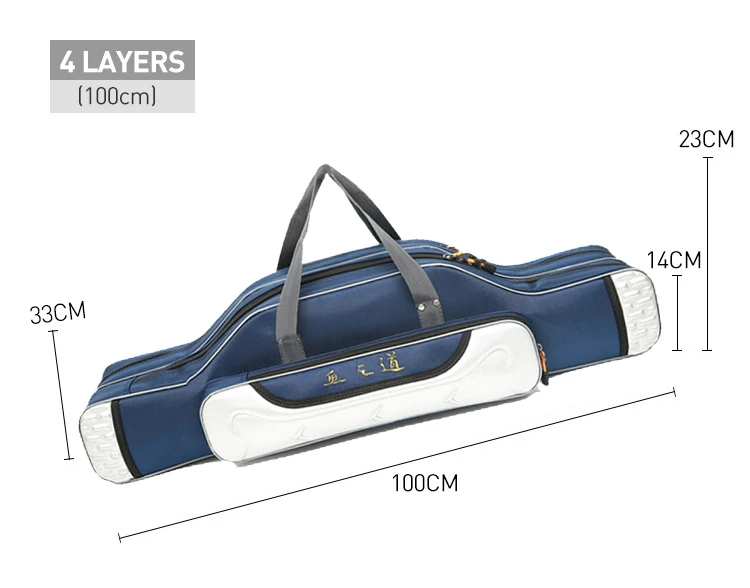 Multifuncional portátil saco de pesca lona 8090100120