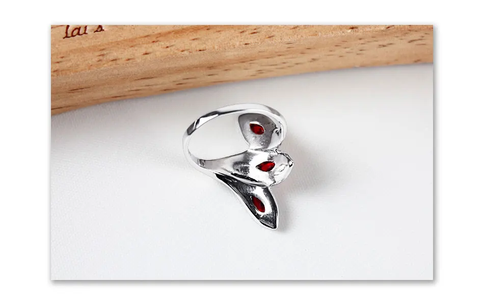 JIASHUNTAI 925 пробы серебряные кольца для женщин Ретро натуральные драгоценные камни винтажные тайские серебряные кольца ювелирные изделия листья