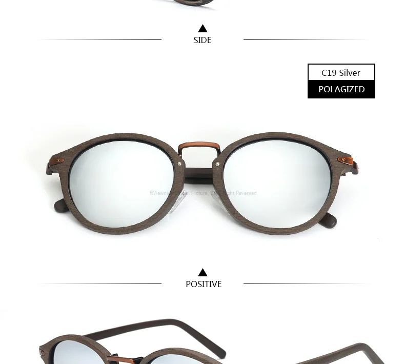 Viewnice новый Óculos деревянный Защита от солнца очки Мужчины Ретро Классический gafas-де-сол дерева и металла Защита от солнца поляризованные