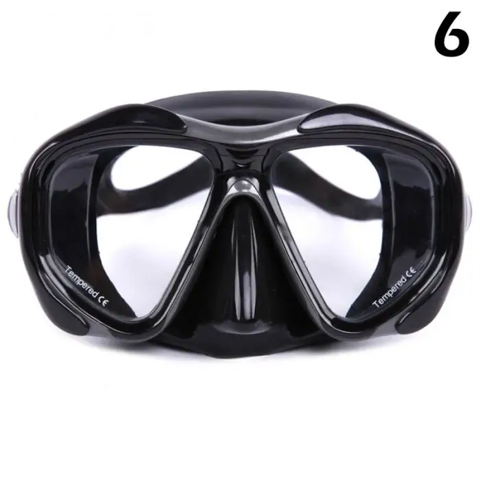 Очки для плавания для взрослых закаленное стекло широкий вид Анти-туман трубка маска C55K распродажа