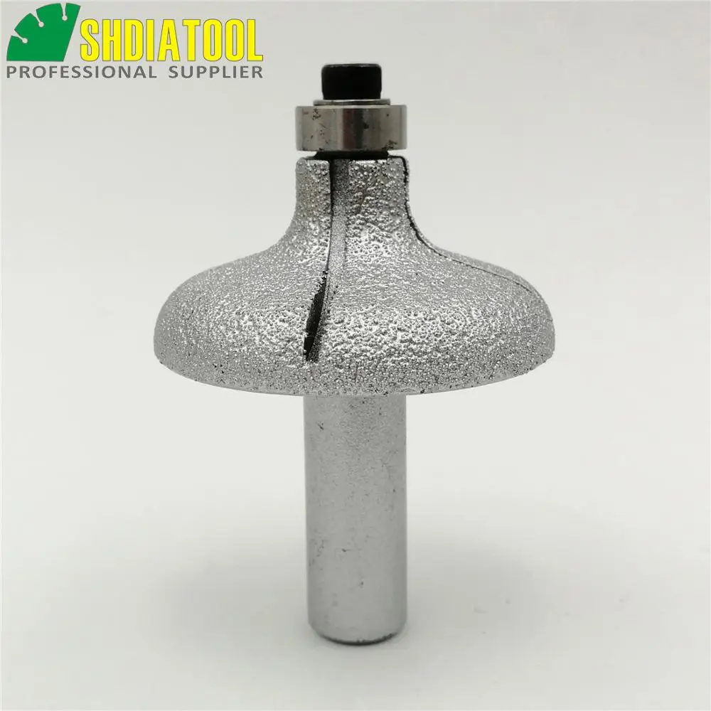 

No.14 Vacuum Brazed diamond router bits with 1/2" shank for stone, Router cutter for granite & marble