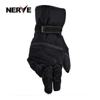 

2018 Winter New NERVE waterproof Full Finger Motorcycle Glove Warm Motorbike Locomotive Racing gloves anti-slip windproof black