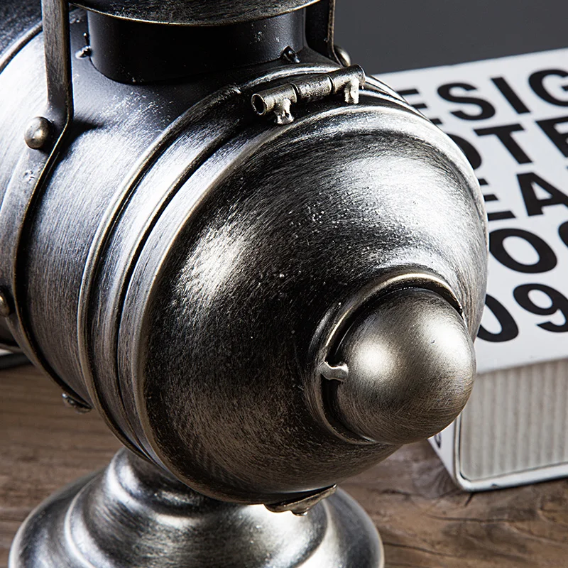 American Creative Retro Searchlight Shaped Handmade Table Clocks Mute Movement Quartz, Clock ornaments for Living Room Bedroom American Creative Retro Searchlight Shaped Handmade Table Clocks Mute Movement Quartz, Clock ornaments for Living Room Bedroom