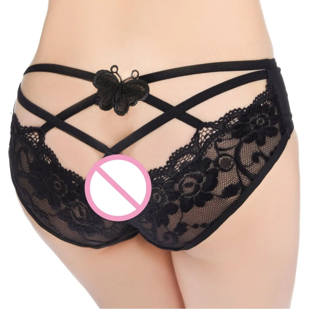 New Fashion Women Sexy Lingerie Panties Embroidered Patterned Lace Hollow-out Design Exotic Panties U LB