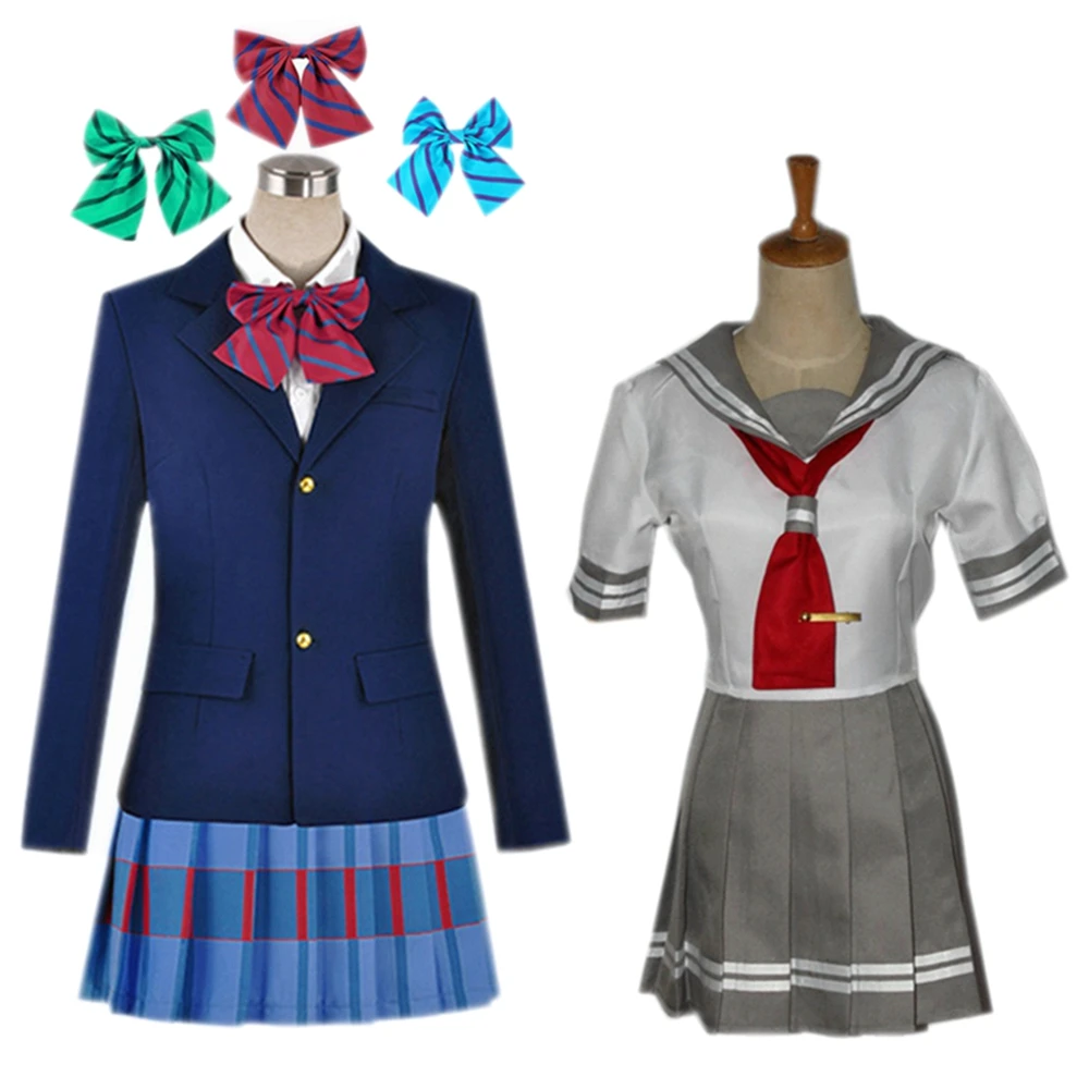 

Japanese Anime Love Live Sunshine Cosplay Kousaka Honoka Minami Kotori Eli Tojo School Uniforms Girls Love Live Aqours Costume