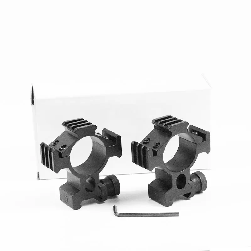 

Tactical 2Pcs 30mm Picatinny Weaver Rings Hunting Riflescope 20mm Rail Scope Mount