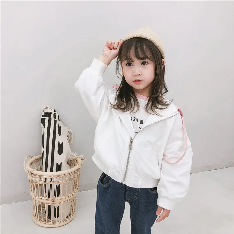 

Hot Sale Baby Kids Coats Embroidery Pattern Girls Jackets Coats Toddler Kids Jacket Outwear Baseball Windproof Children Clothes