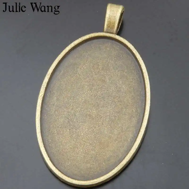 10 шт. основа для кабошона Julie Wang размером 30*20 мм|Ювелирная фурнитура и компоненты| |