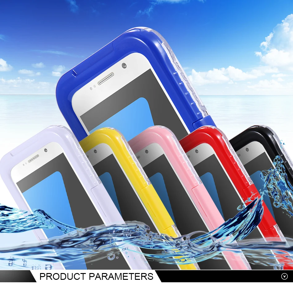 For Samsung Galaxy S7 S7 edge Waterproof Case Diving Underwater Watertight Cover Universal Hard PC+TPU Full Clear For S7 S7 Edge (1)