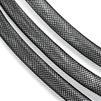 

Pandahall Plastic Net Thread Cord, Black, 16mm, 28Yards