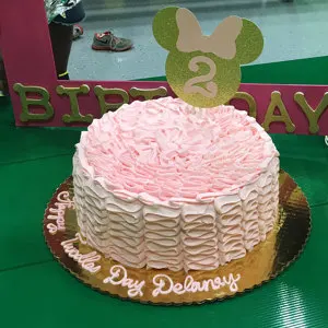 Decoration De Gateau En Or Et Rose Avec Souris Pour Anniversaire De 2 Ans Aliexpress
