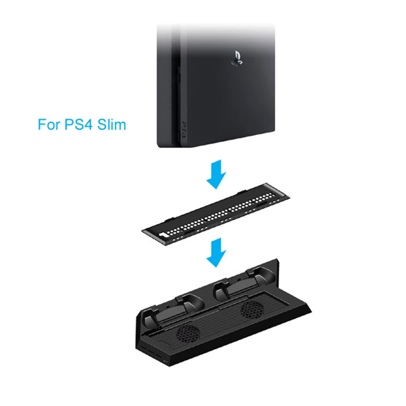 Многофункциональный излучающий вентилятор для Playstation 4 Slim PS4 Консоль двойной