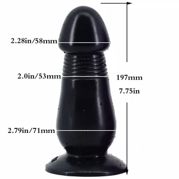 FAAK 20*7cm anal dildo anal plug big dildo huge butt plug stopper large anal expansion sex toys vagina G spot stimulate sex shop 2