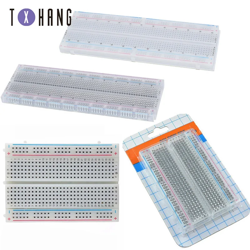 

Breadboard 400/830 Point Solderless PCB Bread Board MB-102 MB102 Test Develop DIY for arduino