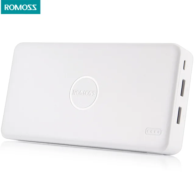 Polymos20 20000 мАч ROMOSS Power Bank Dual USB Порт Портативное Зарядное Устройство Внешняя Батарея Быстрой Зарядки для Телефонов Планшетных Пк