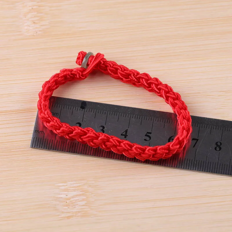 DIY ювелирные аксессуары красная веревка ручной вязки браслет с узлом красная веревка