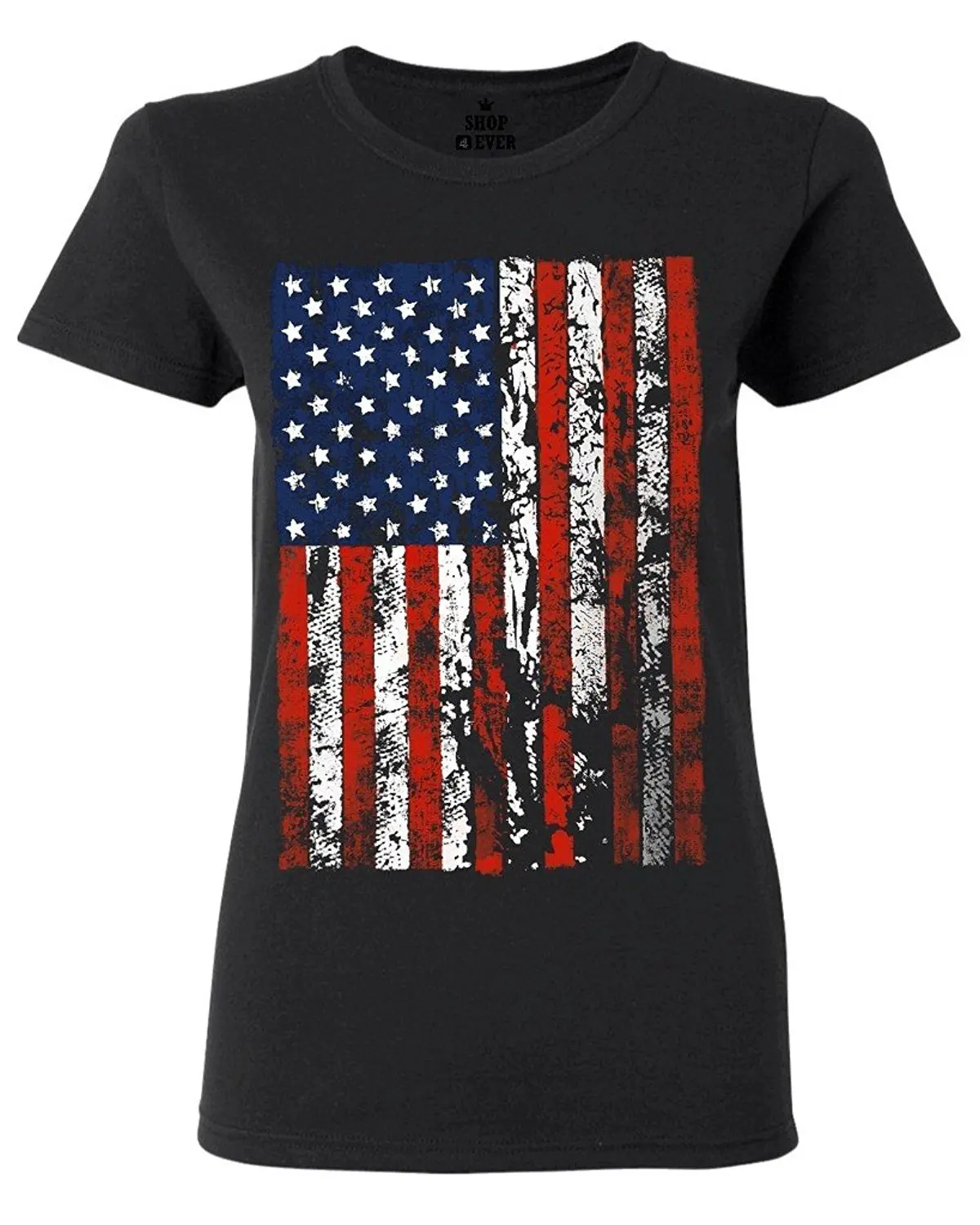 Vintage Usa Flag Women T Shirt 4th of July Ladies Shirt American Flag ...