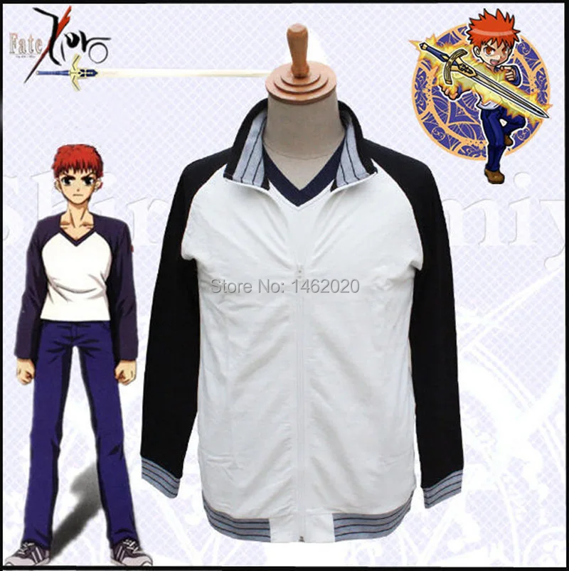 

Fate Stay Night Cosplay Shirou Emiya Unisex Costumes Casual Jacket Uniform Daily Clothes Coat