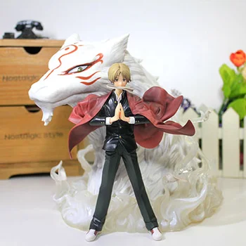 

20cm Natsume Yuujinchou with Nyanko Sensei Anime Action Figure PVC New Collection figures toys Collection for Christmas gift NE5
