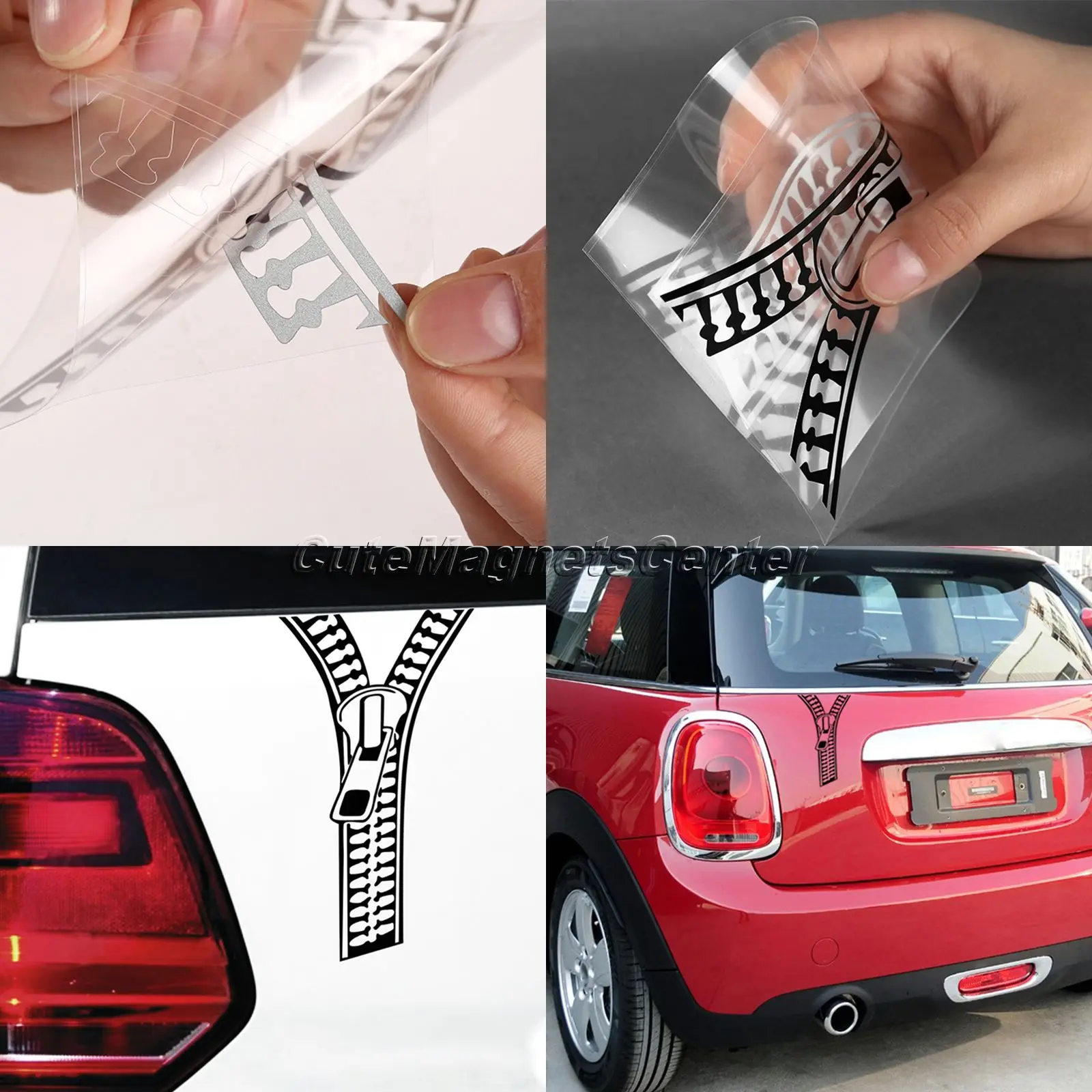 Creative Zip Auto Car covers Detector Decals Car Accessories Para Coche