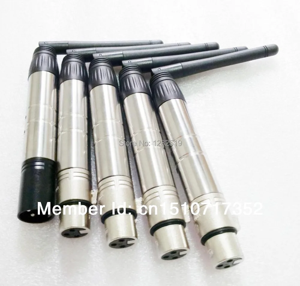Transmissor sem Fio Controlador de Iluminação de Palco pc plus 4 5 Pcs 3 pin Dmx 1 pc Receptor