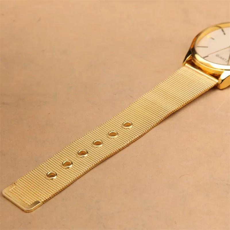 Women watches Luxury Fashion dress Women Ladies Gold Stainless Steel Mesh Band Wrist WatchWomen Wholesale #2AP16B (7)