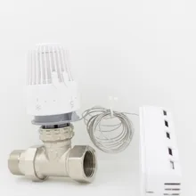 Регулятор дальности 6-28 градусов для системы сантехники внутренний радиатор термостатический радиатор клапан Латунь 2 ходовой клапан DN15-DN32