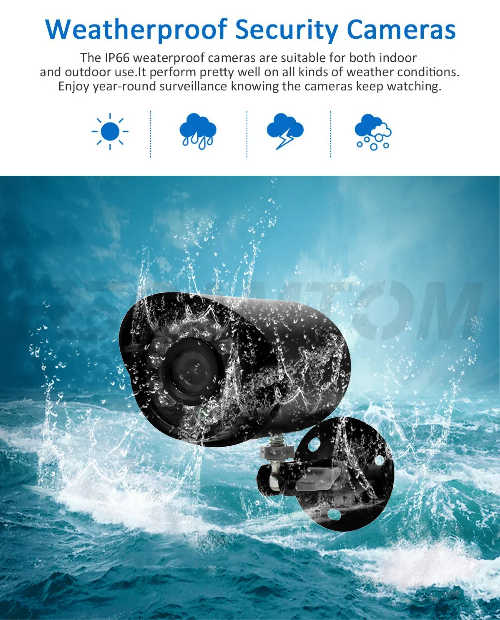 4CH 1.0MP AHD DVR CCTV Camera System Kit Outdoor Security Camera 720P Indoor HDMI DVR Mini Surveillance Kits IR Night Vision (14)