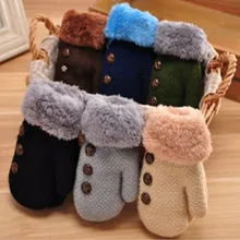 Детские перчатки для маленьких девочек и мальчиков; коллекция года; Детские модные вязаные кашемировые перчатки на веревочной основе; теплые перчатки Venonat