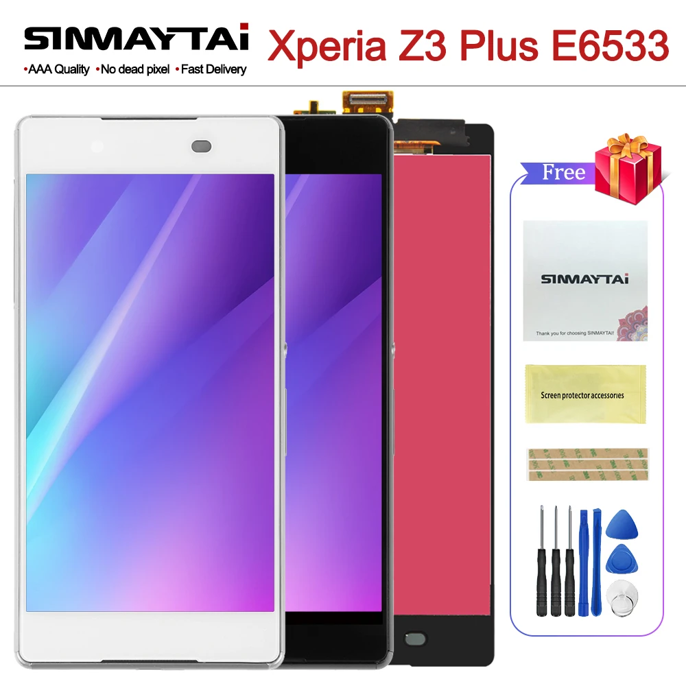 100% протестированный 5 2 &quotIPS для SONY Xperia Z3 Plus E6533 E6553 сенсорный ЖК-экран с рамкой Z4 LCD