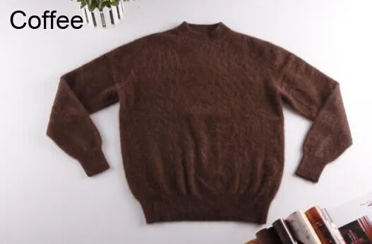 Новые оригинальные норковые кашемировые свитера мужские чистый кашемировые пуловеры, свитеры норковый свитер цена S109 - Цвет: coffee