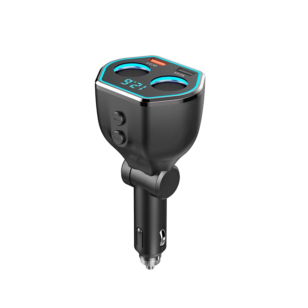 Bluetooth Автомобильный MP3-плеер беспроводной автомобильный fm-передатчик Быстрый 2.4A двойной USB адаптер зарядное устройство светодиодный Синий световой индикатор mp3-плеер