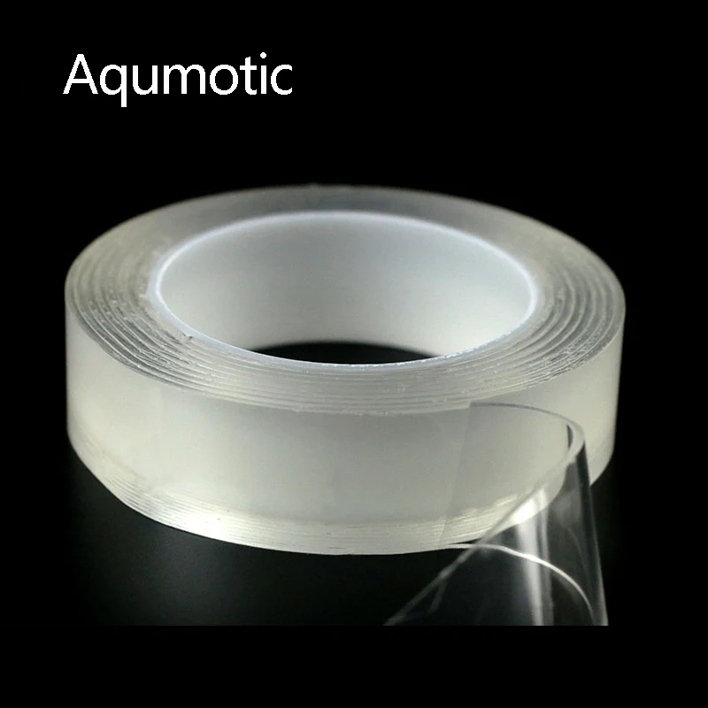 

Aqumotic Adhesive Nano Double-sided Tape Magic Nano-tape Traceless Repeatedly Meter Roll No Trace Multifunctional