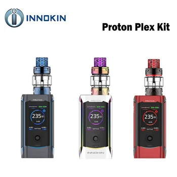 

Original Innokin Proton Plex Kit 235W Proton Box Mod with 4ML PLEX Tank Plexus Scion Coil Vaporizer Electronic Cigarette Vape