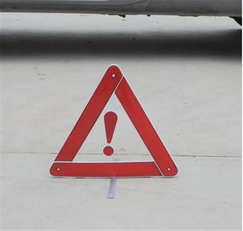 В сложенном виде пластиковое парковочное Треугольники знак Предупреждение доска светоотражающие знаки авто Знаки аварийной остановки для штатива. 1 шт