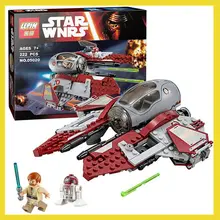 Compatible ilegoes Starwars 75135 LEPIN 05020 227pcs Star Wars Obi-Wan’s Jedi Interceptor Blocks R2D2 Minifigures Toys Gifts