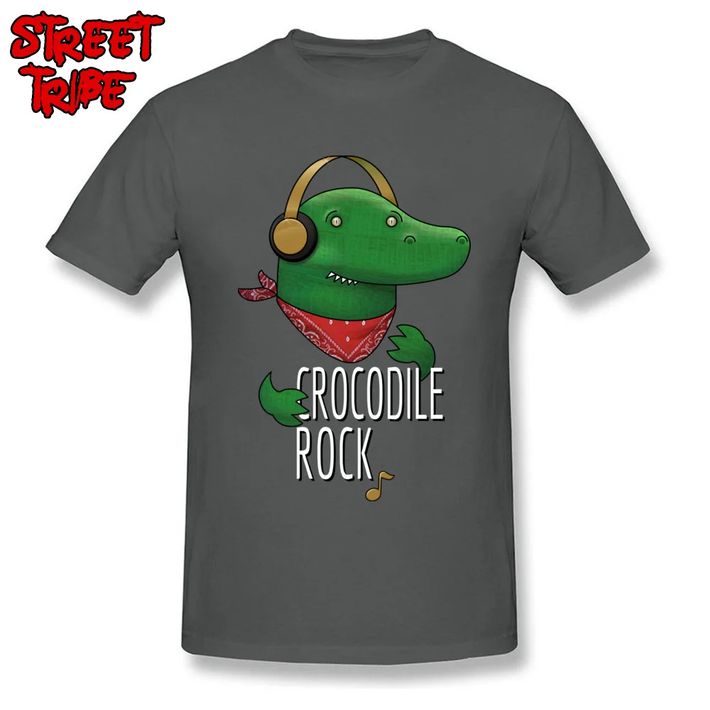 Crocodile rock Casual T-shirts for Men 100% Cotton Summer Autumn Tops Shirts Casual Tee-Shirt Short Sleeve Brand New Round Neck Crocodile rock carbon
