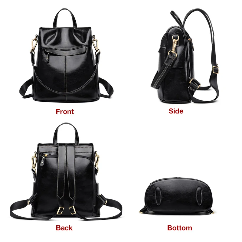 LAORENTOU брендовый женский рюкзак для школы, стильные женские высококачественные сумки на плечо, Студенческая сумка для девочек-подростков