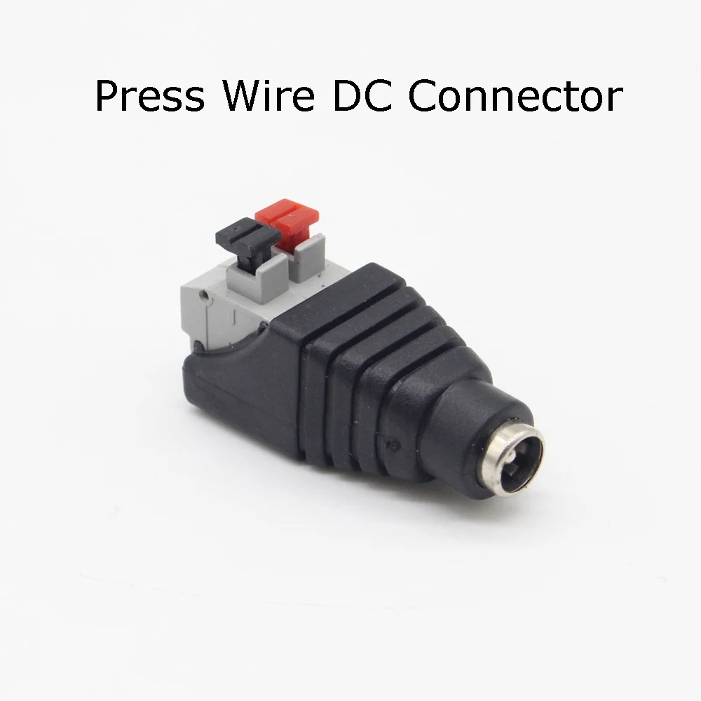 Светодиодный драйвер 12В 1A 2A 3A Мощность адаптер переменного тока 110V 220V DC/DC 12 вольт Питание блок Светодиодные ленты 12В импульсный источник освещения трансформатор - Цвет: Press DC Connector