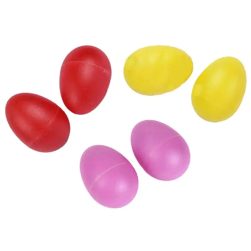 10 حزمة البلاستيك قرع الموسيقية لعب البيض maracas الهزازات