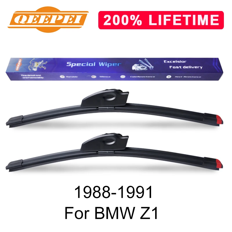 QEEPEI Replace Wiper Refill Windscreen Wiper Blades For BMW Z1 Roadster E30 1988 1991 Windshield