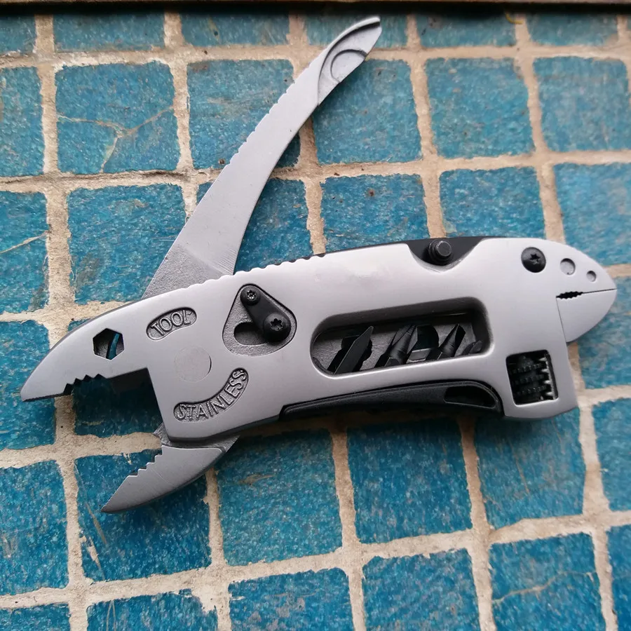 

OEM JP Multi-Function Pliers With 420 Steel Outdoor Camping Travel Survival Knife Spanner Multifunctional Wrench Plier Tools