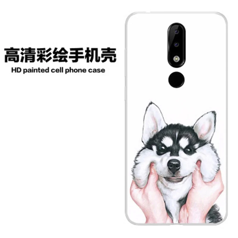 Чехол для Nokia X5 2018 мягкий чехол с мультяшным рисунком NokiaX5 защитный TA 1109 TA1109