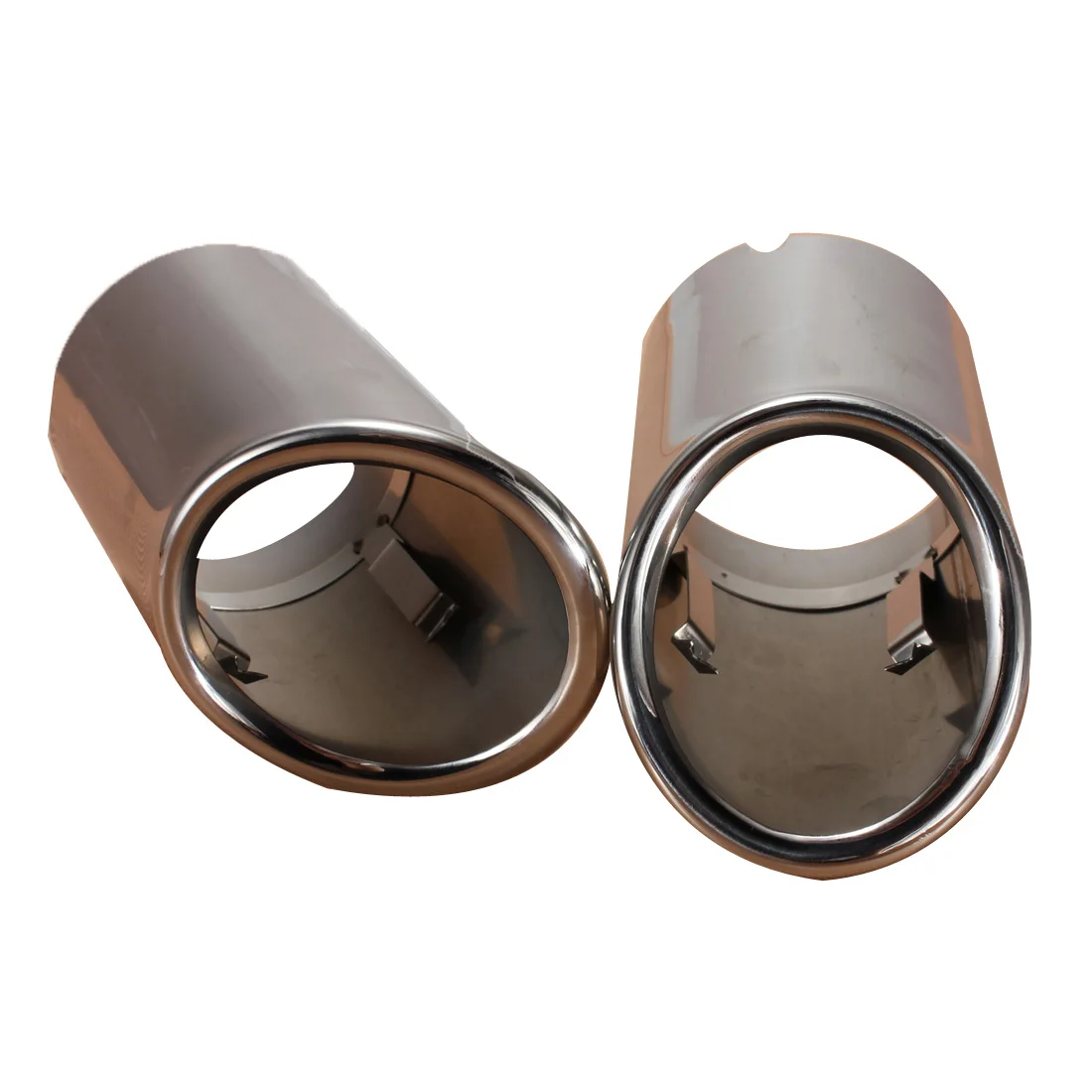 

2Pcs Car Stainless Steel Chrome Exhaust Tail Rear Muffler Tip Pipe For Audi A4 A4L B8 Q5 2009 2010 2011 2012