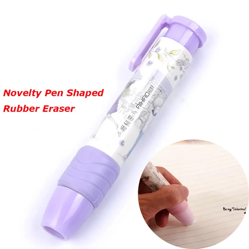 Buy 1Pcs Cute Designer Students Pen Shape Eraser