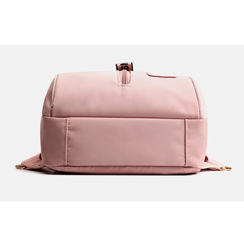 Новая модная женская маленькая сумка, школьный ранец большой емкости, водонепроницаемый минималистичный милый розовый цвет, женский рюкзак для девочек